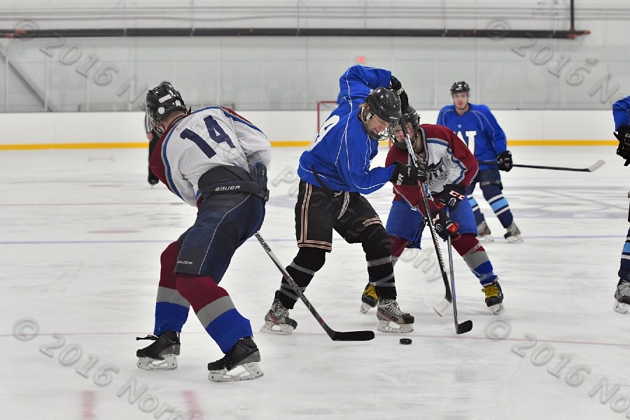 Wheaton College Men\'s Ice Hockey vs Middlesex Community College. - Photo By: KEITH NORDSTROM